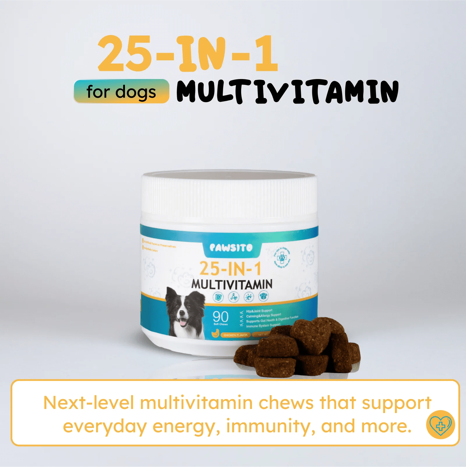 Multivitamin for dogs and cats supplement bottle