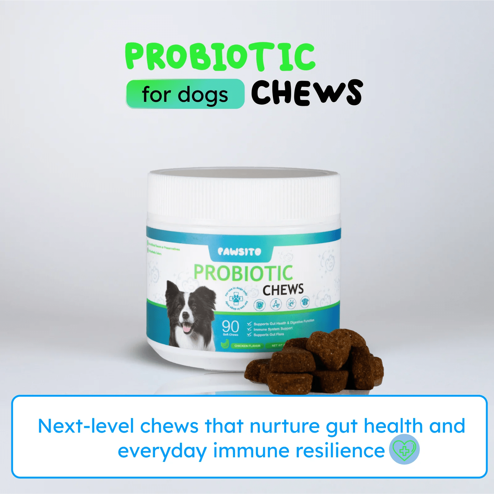 Probiotics for dogs and cats supplement bottle