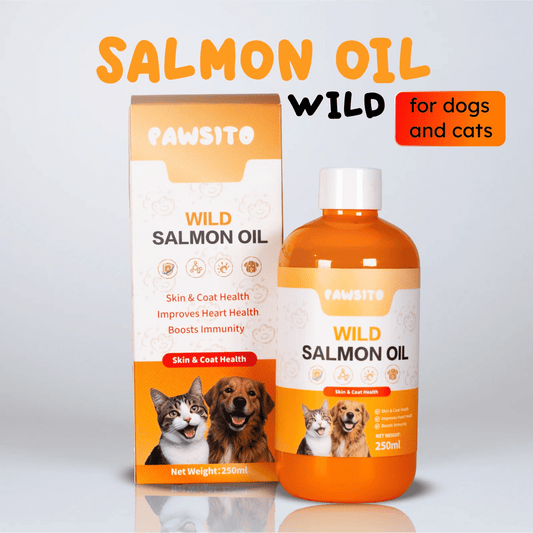 Salmon oil for dogs and cats bottle